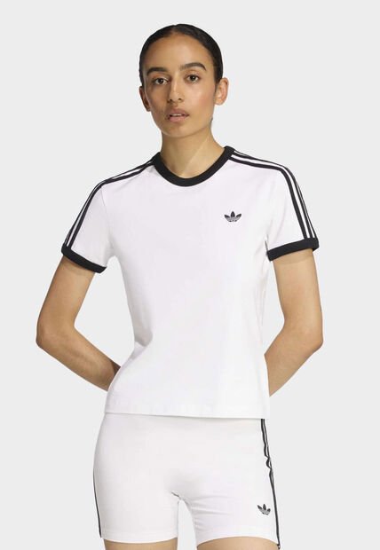 Camiseta adidas Originals 3 Rayas Blanco