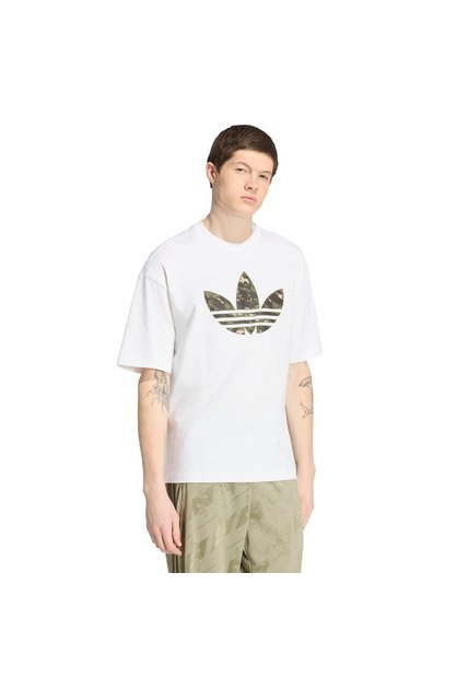 Camiseta Blanca Adidas Camo 2 Trifolio Hombre