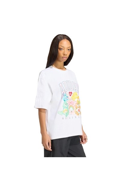 Camiseta Blanca Adidas Care Bears Oversize Mujer