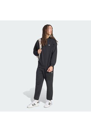 Pantalón Negro Adidas Essentials Trifolio Clásico Hombre
