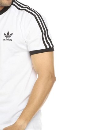 Camiseta Blanca-Negra adidas Originals 3 - Stripes Tee