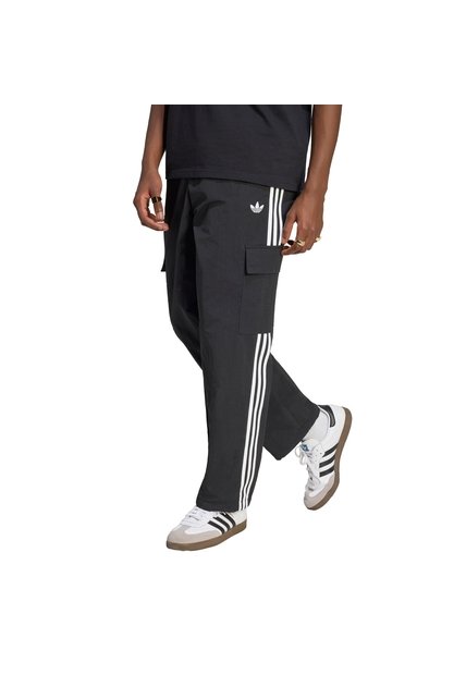 Pantalón Negro Adidas Cargo Adicolor Classics 3 Rayas Hombre