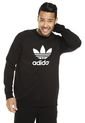 Buzo Negro adidas Originals Trefoil Crew de adidas Originals