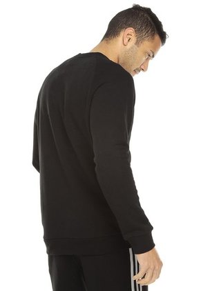 Buzo Negro adidas Originals Trefoil Crew