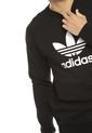 Buzo Negro adidas Originals Trefoil Crew de adidas Originals