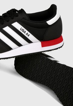 Tenis Lifestyle Negro-Blanco-Rojo adidas Originals USA 84