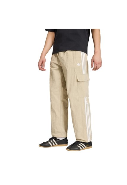 Pantalón Beige Adidas Cargo Adicolor Classics 3 Rayas Hombre