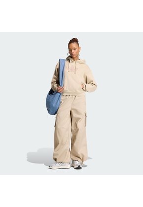Pantalón Beige Adidas Cargo Firebird Adilenium 3 Rayas Mujer