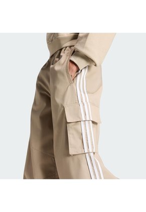 Pantalón Beige Adidas Cargo Firebird Adilenium 3 Rayas Mujer