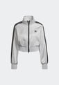 Chaqueta Gris Plateado-Negro adidas Originals SST Adicolor Classics High-Shine de adidas Originals