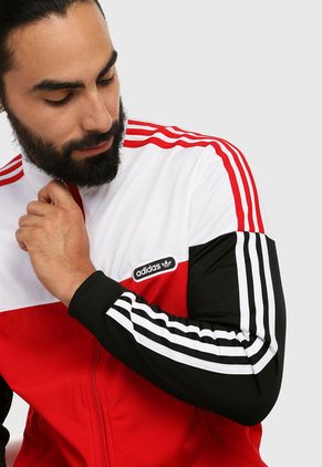 Chaqueta Rojo-Blanco-Negro adidas Originals Firebird SplitI