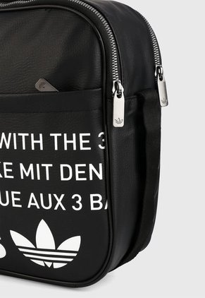 Bolso Manos Libres Negro-Blanco adidas Originals Airliner Vintage