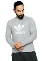 Buzo Gris adidas Originals Trefoil Crew de adidas Originals