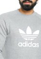 Buzo Gris adidas Originals Trefoil Crew de adidas Originals