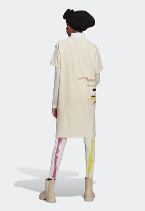 Vestido Beige-Multicolor adidas Originals Thebe Magugu Tee Dress