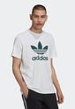 Camiseta Blanco-Verde adidas Originals Adicolor Classics Trifolio de adidas Originals