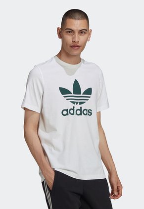Camiseta Blanco-Verde adidas Originals Adicolor Classics Trifolio