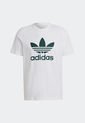 Camiseta Blanco-Verde adidas Originals Adicolor Classics Trifolio de adidas Originals
