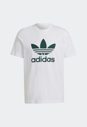 Camiseta Blanco-Verde adidas Originals Adicolor Classics Trifolio