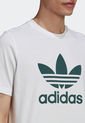 Camiseta Blanco-Verde adidas Originals Adicolor Classics Trifolio de adidas Originals