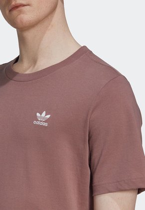 Camiseta Lila-Blanco adidas Originals Trifolio Adicolor Essentials