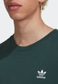 Camiseta Verde-Blanco adidas Originals Trifolio Adicolor Essentials de adidas Originals