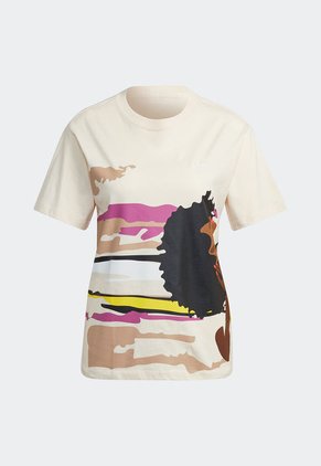 Camiseta Beige-Multicolor adidas Originals Thebe Magugu