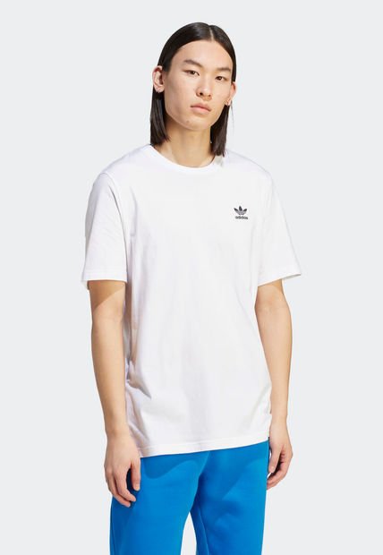Camiseta Blanco-Negro adidas Originals Essentials Trifolio