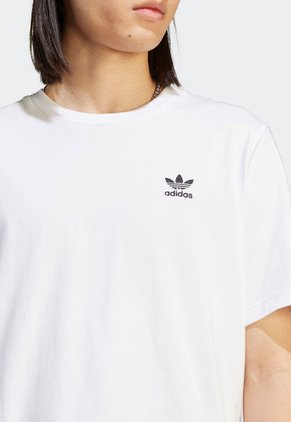 Camiseta Blanco-Negro adidas Originals Essentials Trifolio
