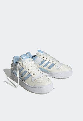 Tenis Lifestyle Blanco-Marfil-Celeste adidas Originals Forum Bold
