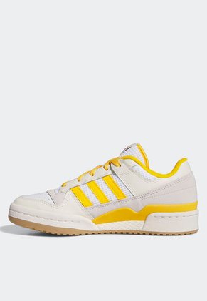 Tenis Lifestyle Marfil-Amarillo-Café adidas Originals Forum Low CL