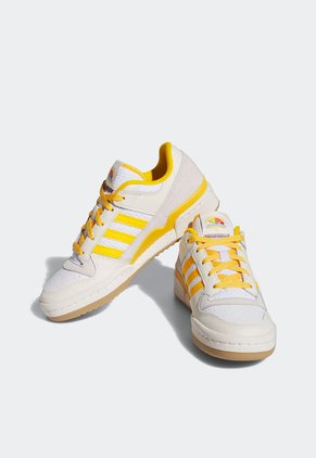 Tenis Lifestyle Marfil-Amarillo-Café adidas Originals Forum Low CL