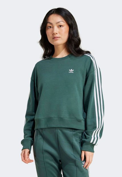 Buzo Verde-Blanco adidas Originals 3 Rayas
