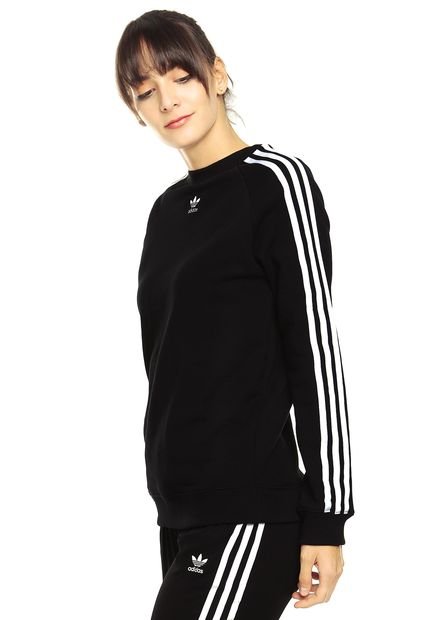 Buzo Negro adidas Originals Trf Crew Sweat