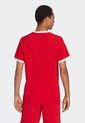 Camiseta Rojo-Blanco adidas Originals Adicolor Classics 3 Rayas de adidas Originals