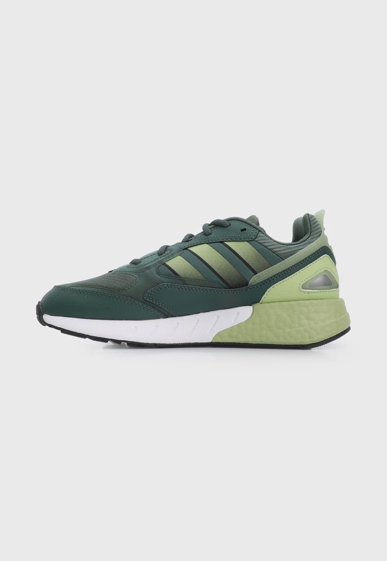Adidas Sneaker 1k Boost Adidas Zx 1 C Tenis Lifestyle Verde-Blanco