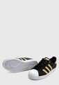 Tenis Lifestyle Negro-Dorado-Blanco adidas Originals Superstar Puntera Metálica de adidas Originals