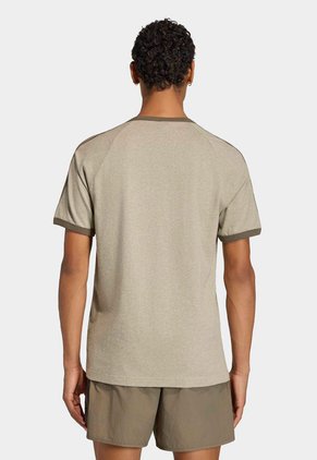 Camiseta adidas Originals Ringer 3 Rayas Beige