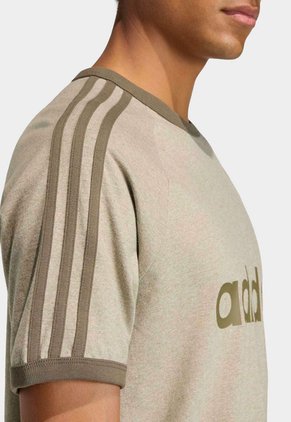 Camiseta adidas Originals Ringer 3 Rayas Beige