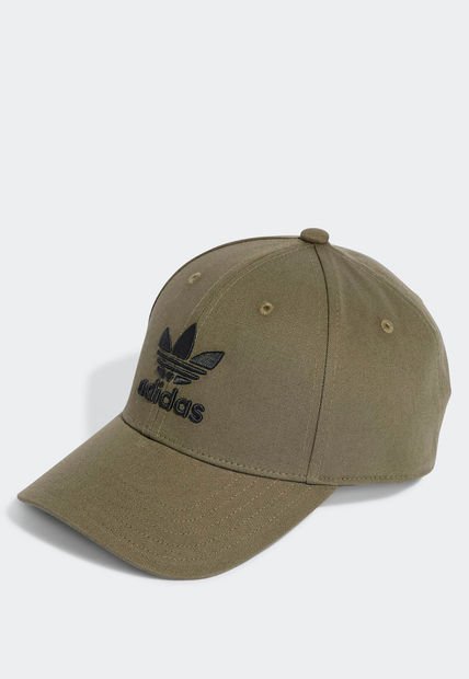 Gorra Verde Oliva-Negro adidas Originals Trifolio Baseball