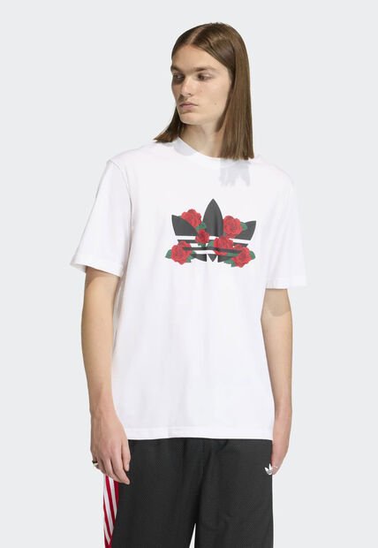 Camiseta adidas Originals Serie Trifolio Roses Blanco
