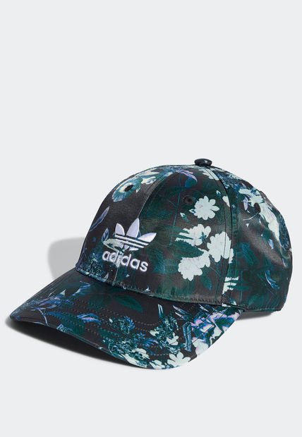 Gorra Negro-Verde-Azul adidas Originals Flower Allover Print