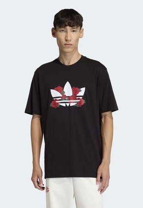 Camiseta adidas Originals Serie Trifolio Roses Negro