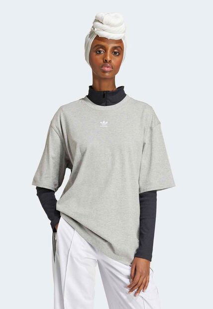 Camiseta adidas Originals Essentials Boyfriend Gris