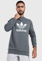 Buzo Gris-Blanco  adidas Originals Triofilo Warm Up Crew de adidas Originals
