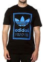 Camiseta Negro-Azul adidas Originals Vintage tee de adidas Originals