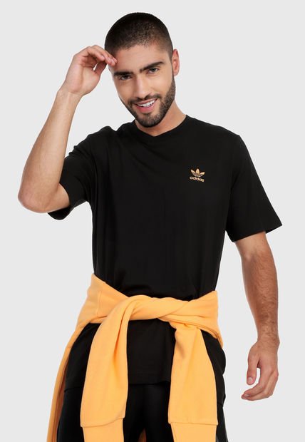 Camiseta Negro adidas Originals Triofilo Adicolor Essentials