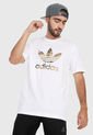 Camiseta Blanco-Beige-Café adidas Originals Trifolio Camo de adidas Originals
