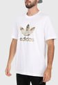 Camiseta Blanco-Beige-Café adidas Originals Trifolio Camo de adidas Originals
