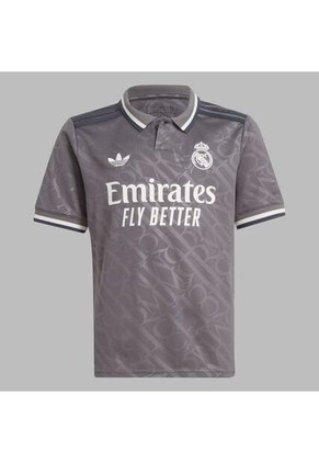 Camiseta Adidas Kids Tercera Real Madrid 24 - Gris